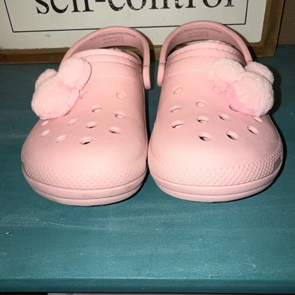 CROCS - Piglet Pink Lined Mickey Crocs - Picture 2 of 8